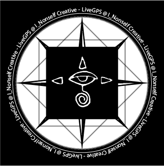 LIVE GPS Directional Logo for the entrance to the website page Inonselfcreative.online